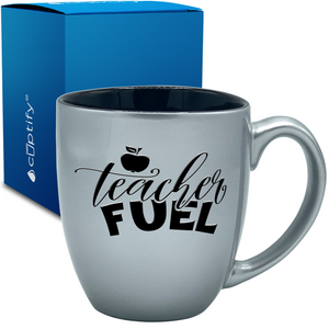 Teacher Fuel 16oz Personalized Bistro Coffee Mug