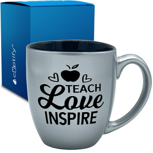 Teach Love Inspire 16oz Personalized Bistro Coffee Mug