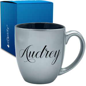 Personalized Audrey Style 16oz Bistro Coffee Mug