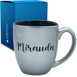 Personalized Miranda Style 16oz Bistro Coffee Mug