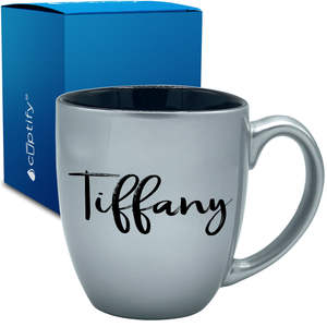 Personalized Tiffany Style 16oz Bistro Coffee Mug