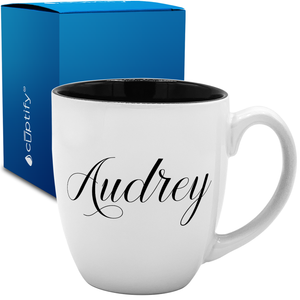 Personalized Audrey Style 16oz Bistro Coffee Mug