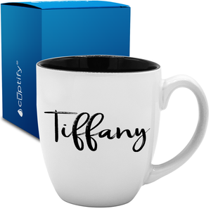 Personalized Tiffany Style 16oz Bistro Coffee Mug