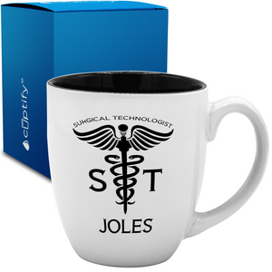 ST Surgical Technologist 16oz Personalized Bistro Coffee Mug