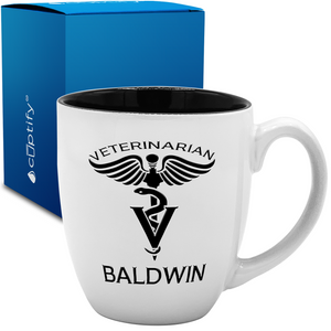 Veterinarian 16oz Personalized Bistro Coffee Mug