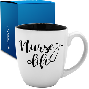 Nurse Life 16oz Personalized Bistro Coffee Mug