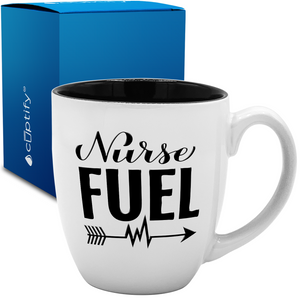 Nurse Fuel 16oz Personalized Bistro Coffee Mug