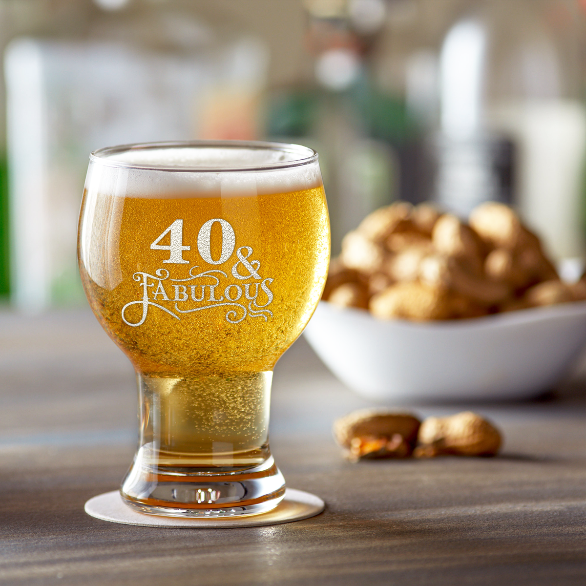 40 & Fabulous 16oz Craft Master Glass