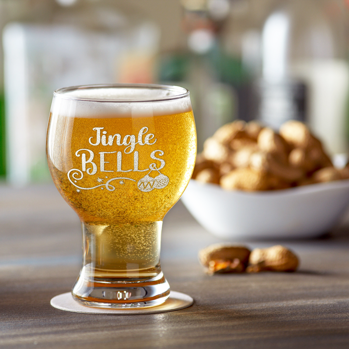 Jingle Bells 16oz Craft Master Glass