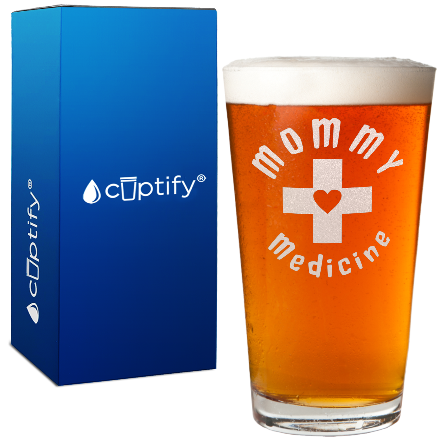 Mommy Medicine Beer Pint Glass