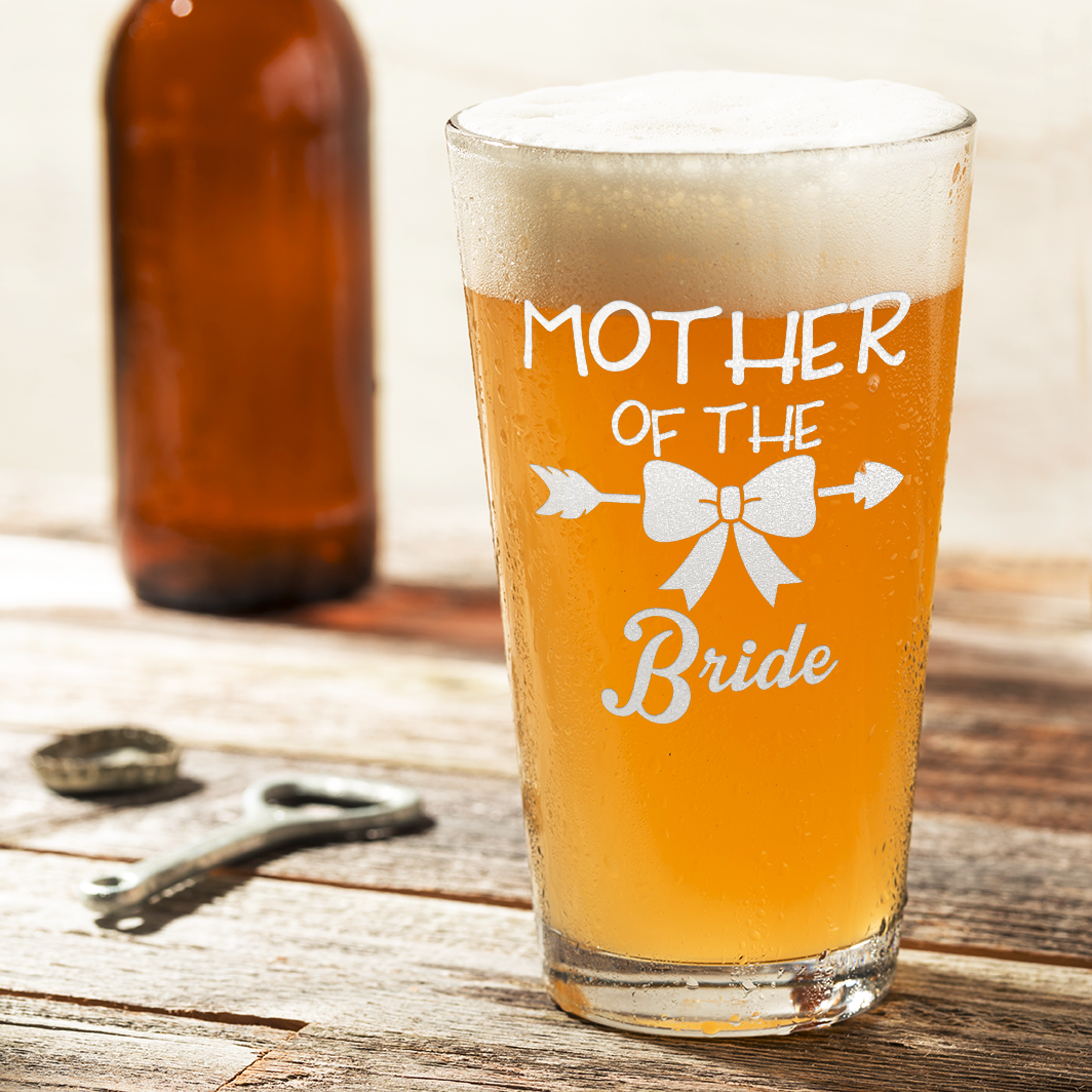 Mother of the Bride Beer Pint Glass