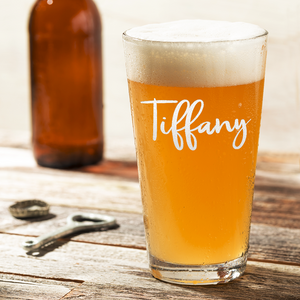 Personalized Tiffany Style 16oz Beer Pint Glass