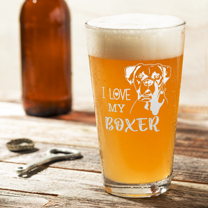 I love my Boxer Beer Pint Glass