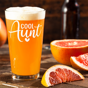 Cool Aunt 16oz Beer Pint Glass