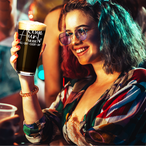 Cool Aunt Mode  16oz Beer Pint Glass