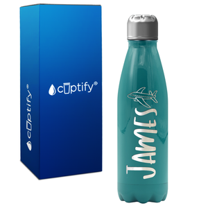 Personalized Kids Water Bottle with Name and Icon 17oz Retro Bottle