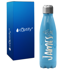 Personalized Kids Water Bottle with Name and Icon 17oz Retro Bottle