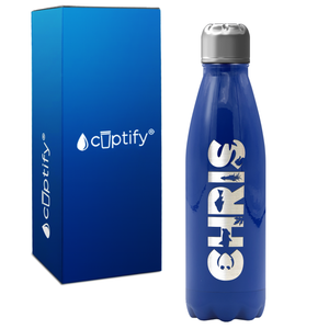 Kids Personalized Water Bottle with Name 17oz Retro Bottle