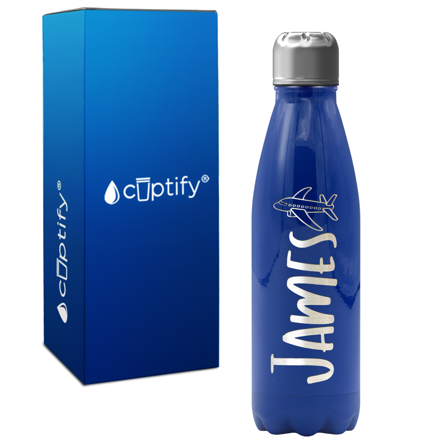 Personalized Kids Water Bottle with Name and Icon 17oz Retro Bottle