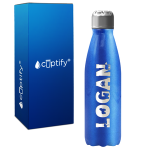 Kids Personalized Water Bottle with Name 17oz Retro Bottle