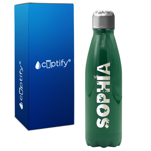 Kids Personalized Water Bottle with Name 17oz Retro Bottle