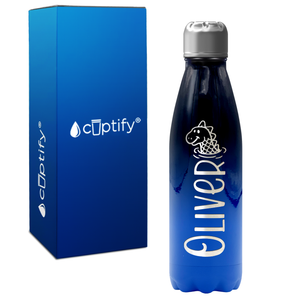 Personalized Kids Water Bottle with Name and Icon 17oz Retro Bottle