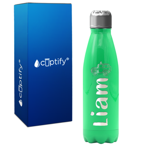 Personalized Kids Water Bottle with Name and Icon 17oz Retro Bottle