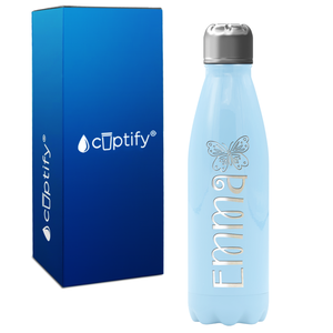 Personalized Kids Water Bottle with Name and Icon 17oz Retro Bottle