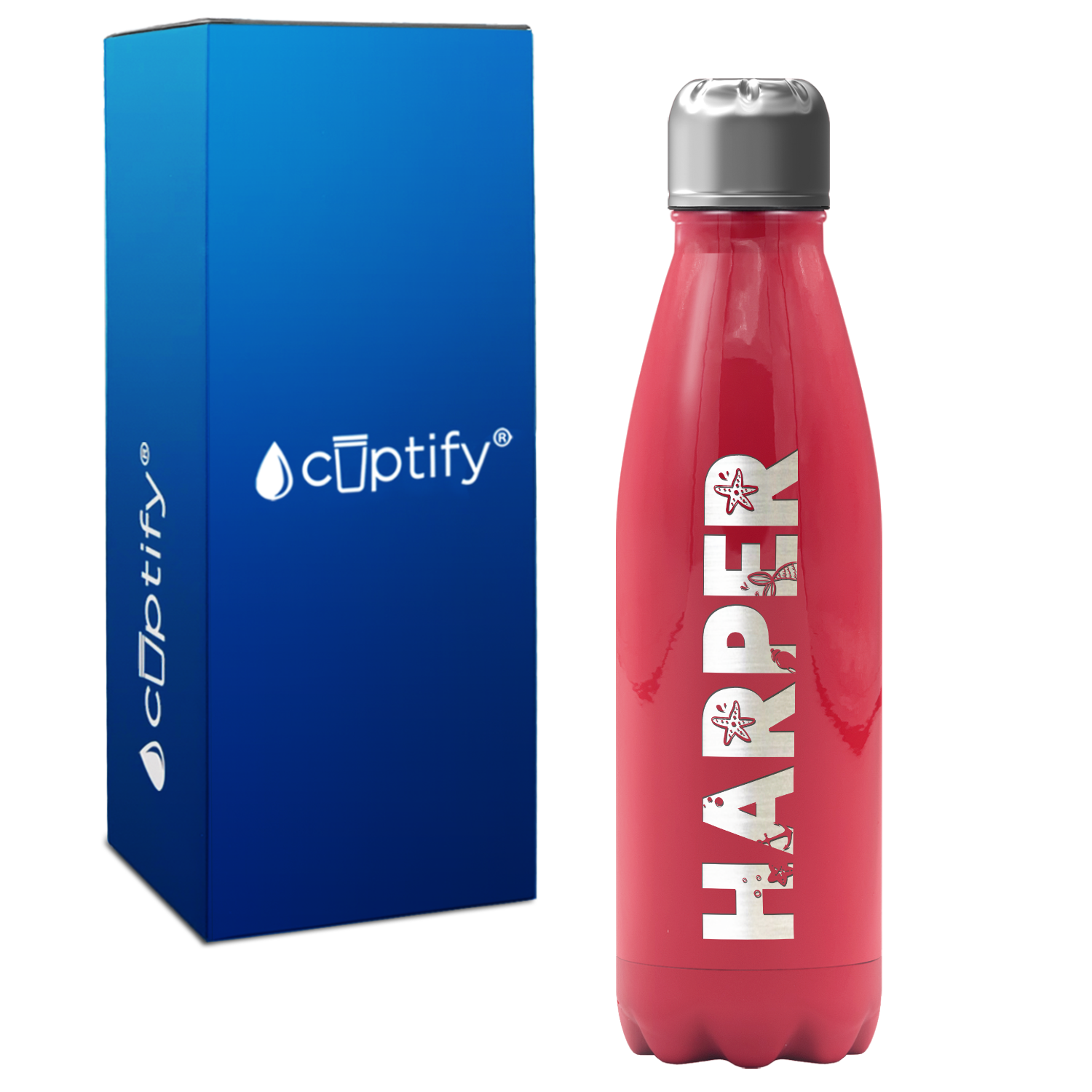 Kids Personalized Water Bottle with Name 17oz Retro Bottle