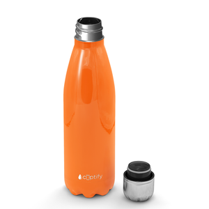Orange Bright Gloss 17oz Retro Water Bottle