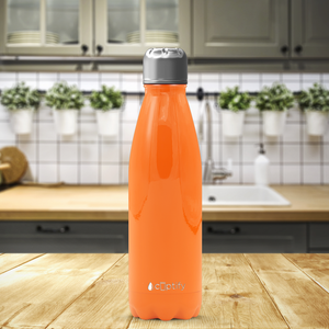 Orange Bright Gloss 17oz Retro Water Bottle