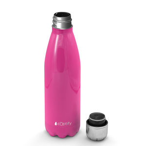 Hot Pink Gloss 17oz Retro Water Bottle