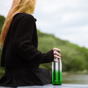 Green Ombre Translucent 17oz Retro Water Bottle