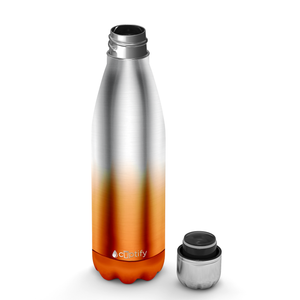 Orange Ombre Translucent 17oz Retro Water Bottle