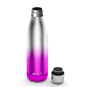 Pink Ombre Translucent 17oz Retro Water Bottle