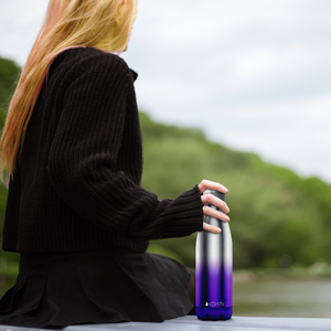 Purple Ombre Translucent 17oz Retro Water Bottle