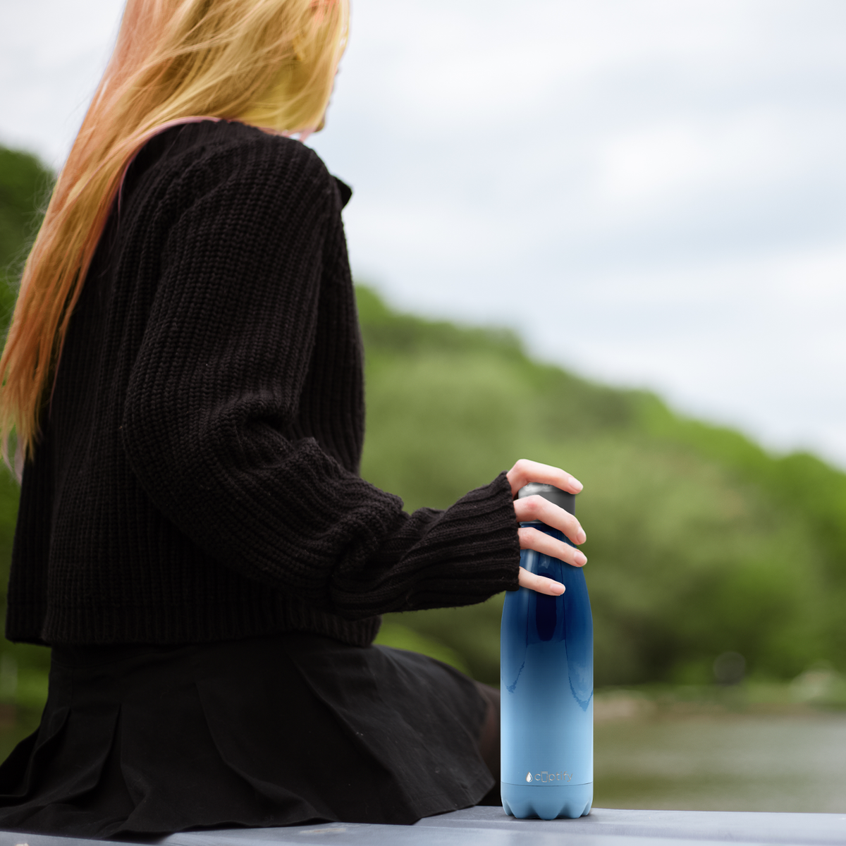 Tennesee Ombre 17oz Retro Water Bottle