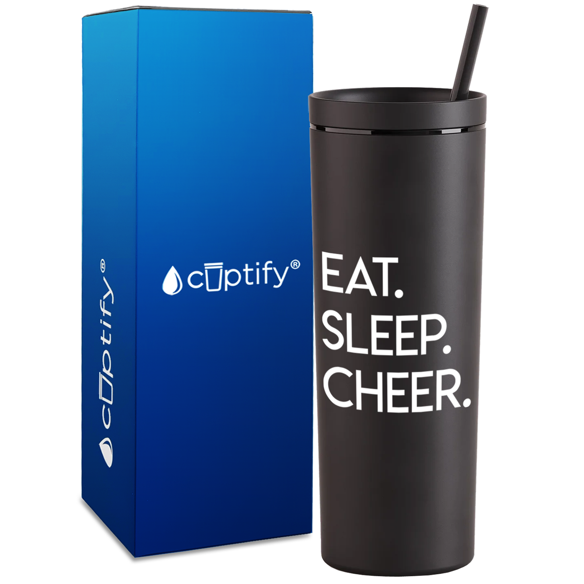 East Sleep Cheer on 18oz Acrylic Skinny Tumbler