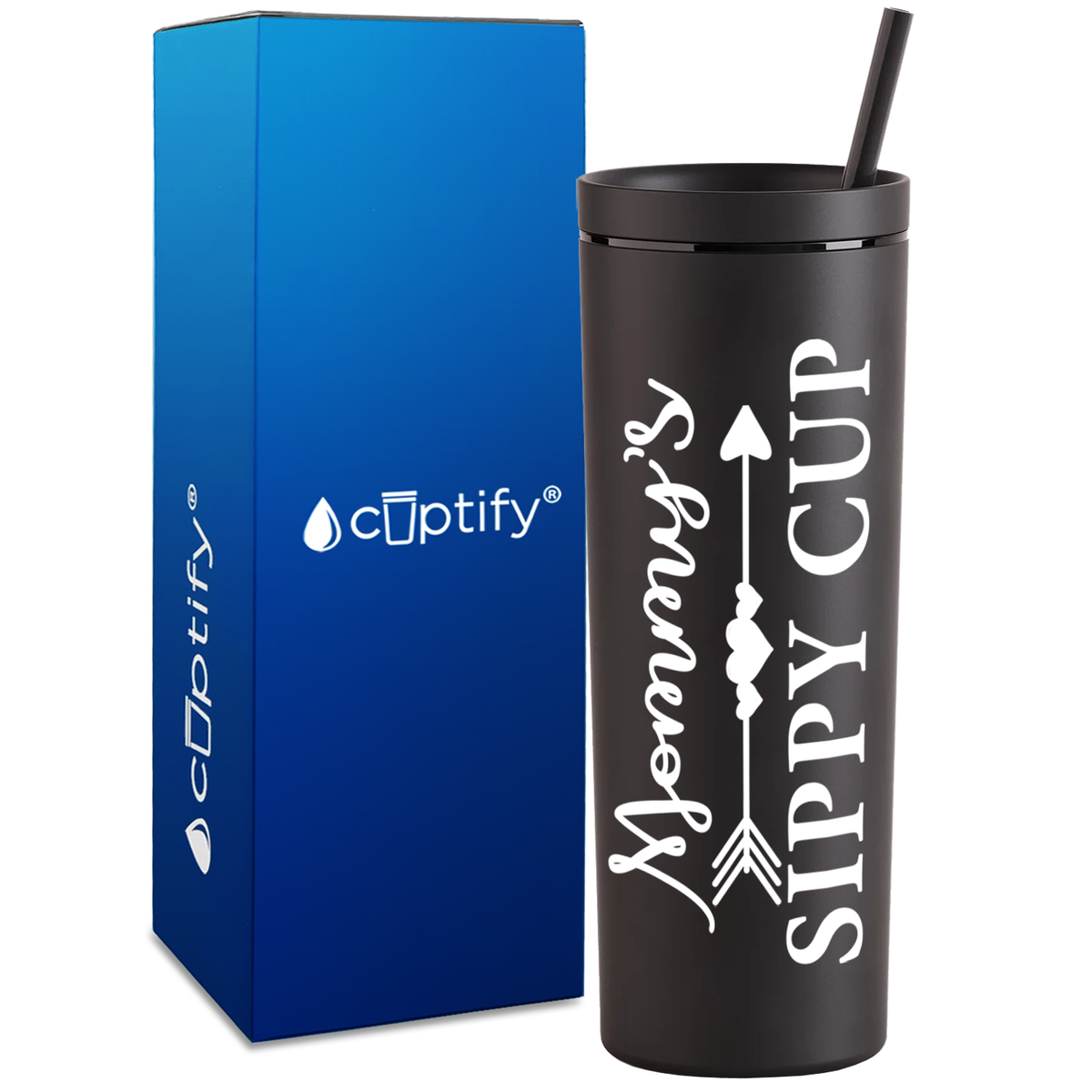 Mommy's Sippy Cup on 18oz Acrylic Skinny Tumbler