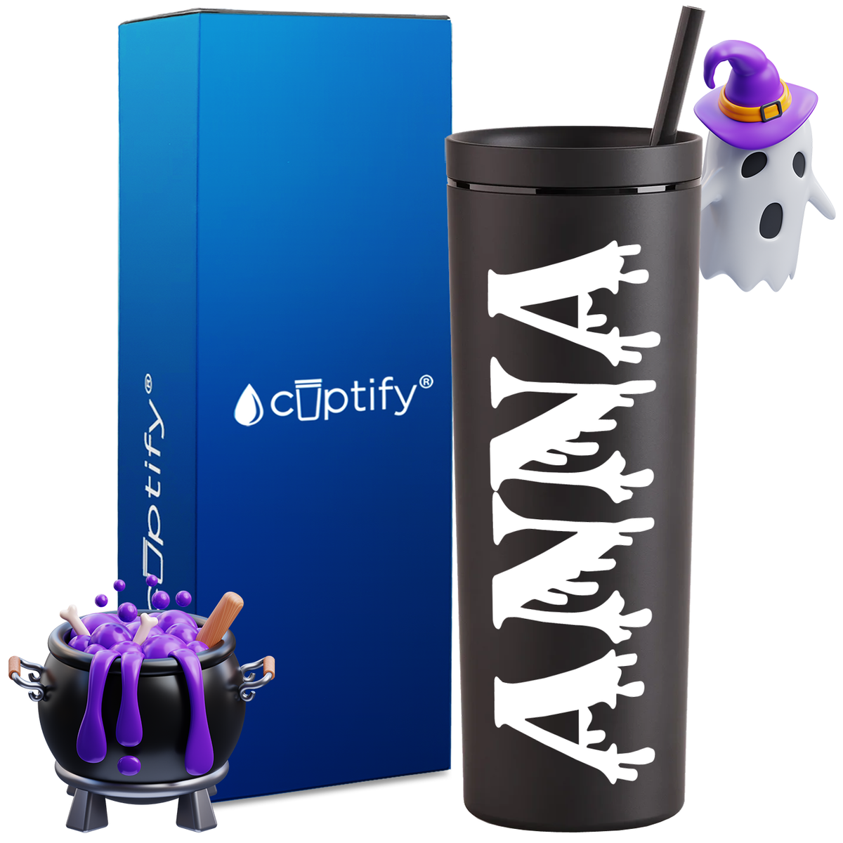 Personalized Bloody Style on 18oz Acrylic Halloween Tumbler