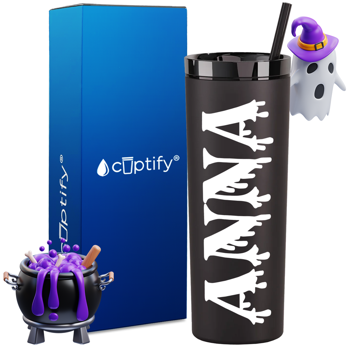 Personalized Bloody Style on 18oz Acrylic Halloween Tumbler