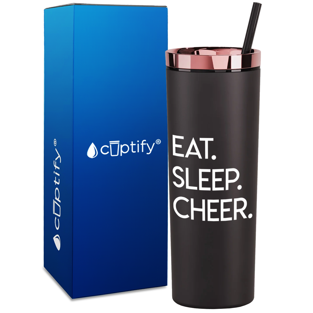 East Sleep Cheer on 18oz Acrylic Skinny Tumbler