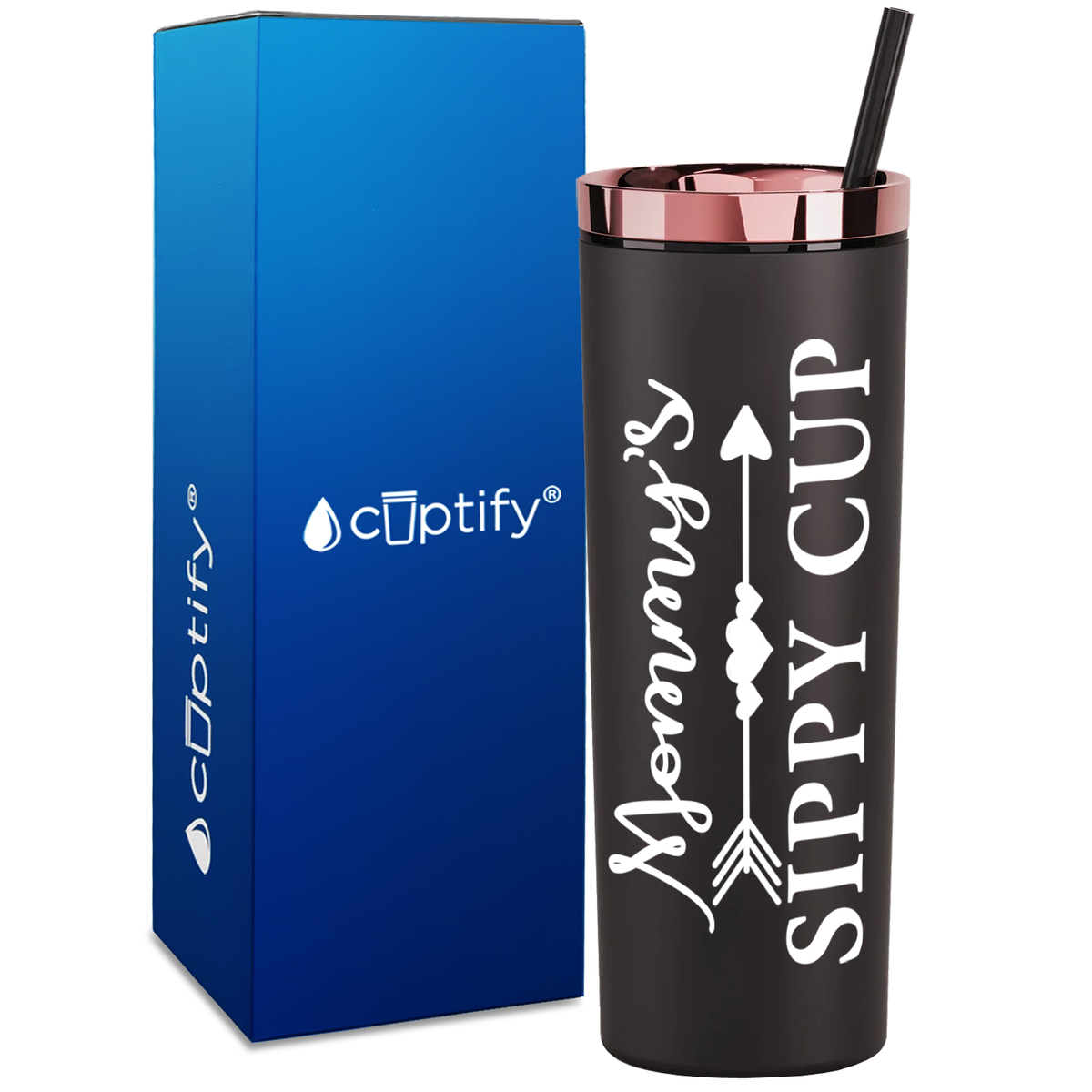Mommy's Sippy Cup on 18oz Acrylic Skinny Tumbler