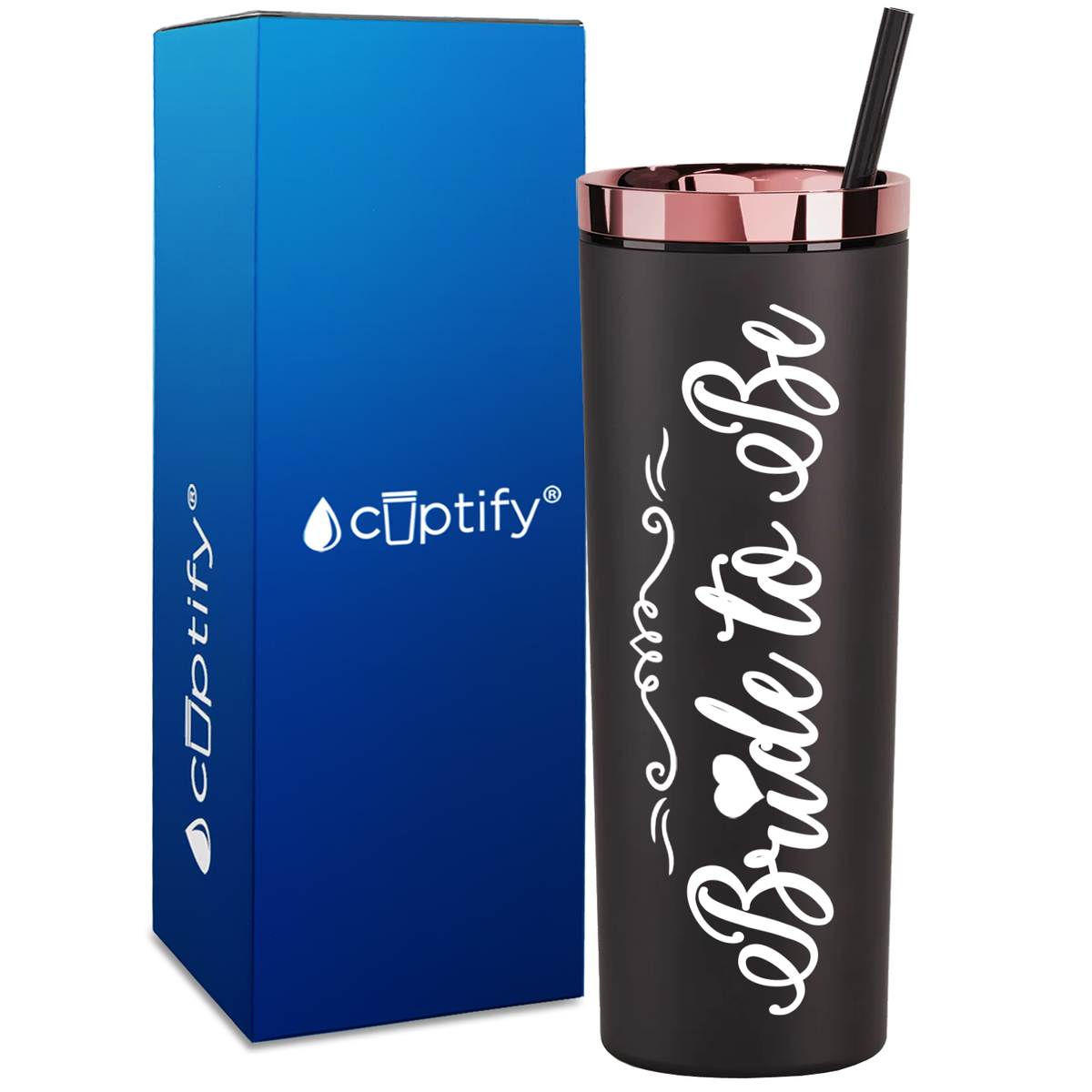 Bride To Be Decorative on 18oz Acrylic Skinny Tumbler