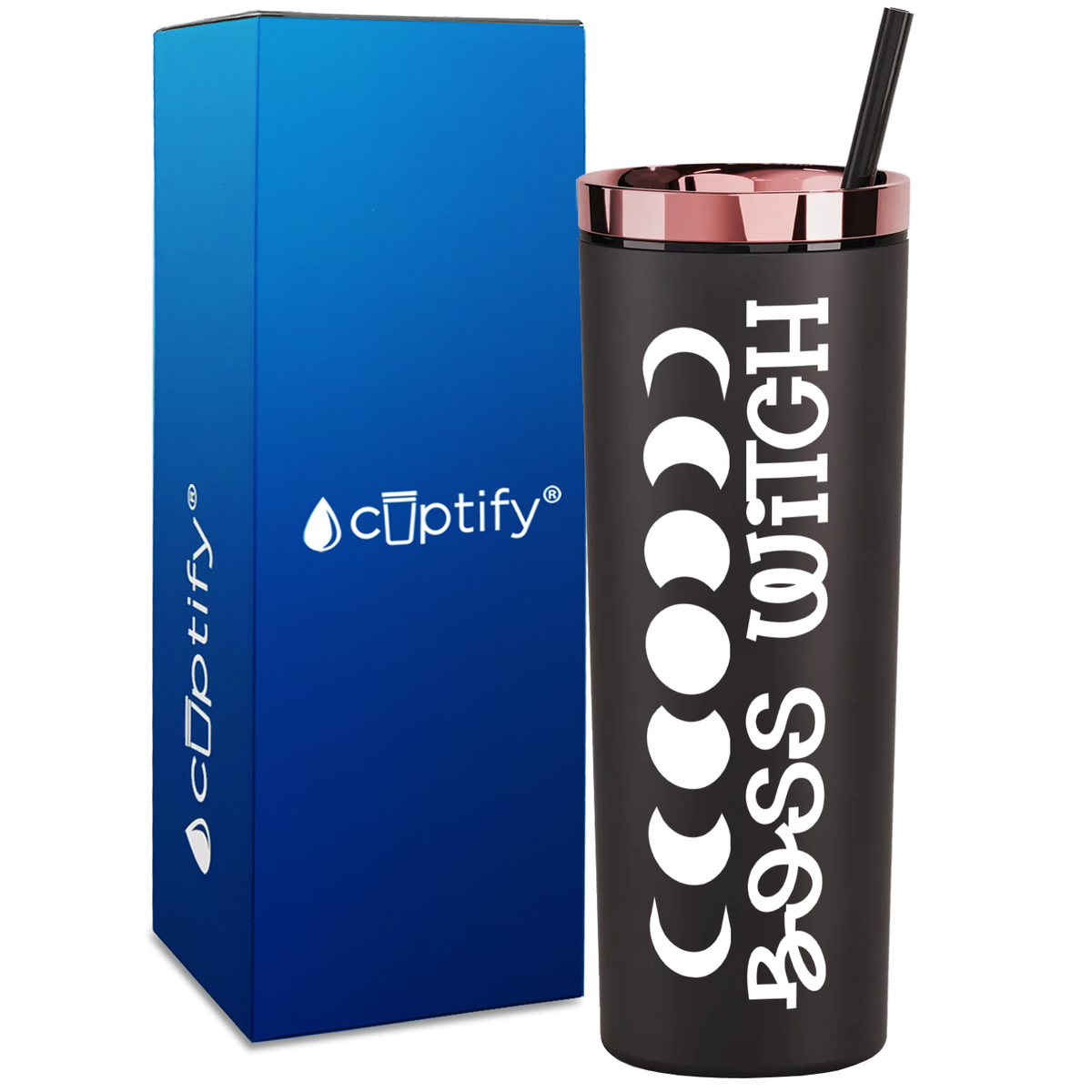 Boss Witch on 18oz Acrylic Skinny Tumbler