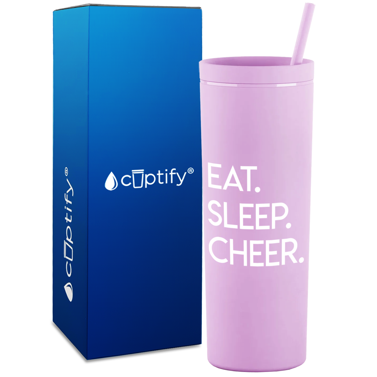 East Sleep Cheer on 18oz Acrylic Skinny Tumbler