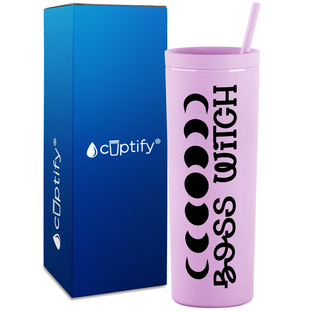 Boss Witch on 18oz Acrylic Skinny Tumbler