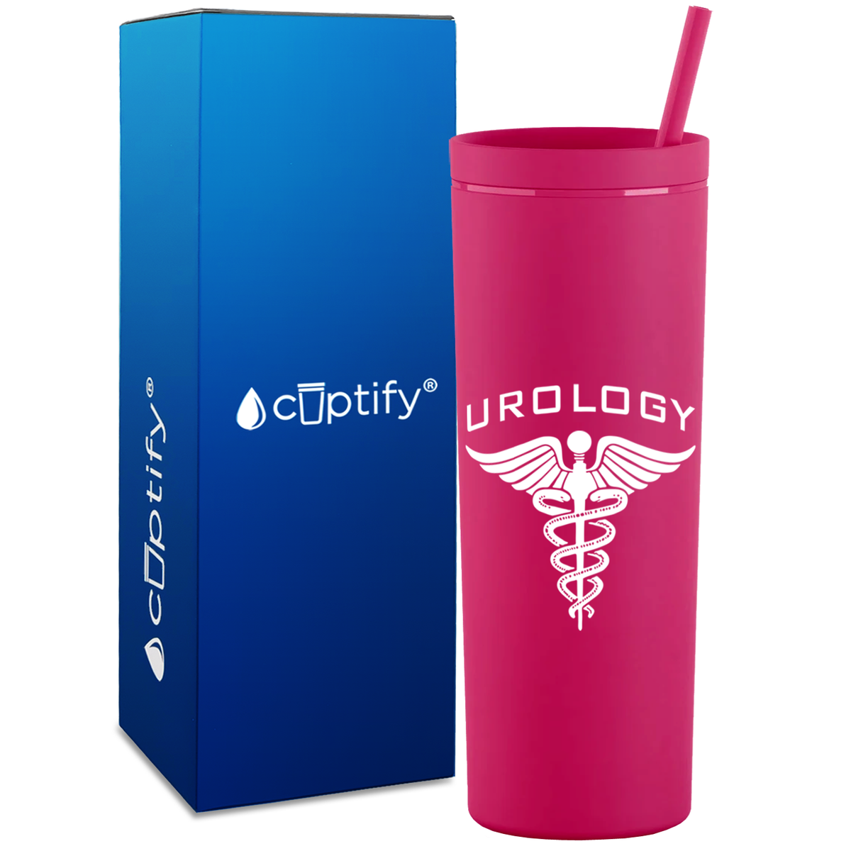 Urology on 18oz Acrylic Skinny Tumbler