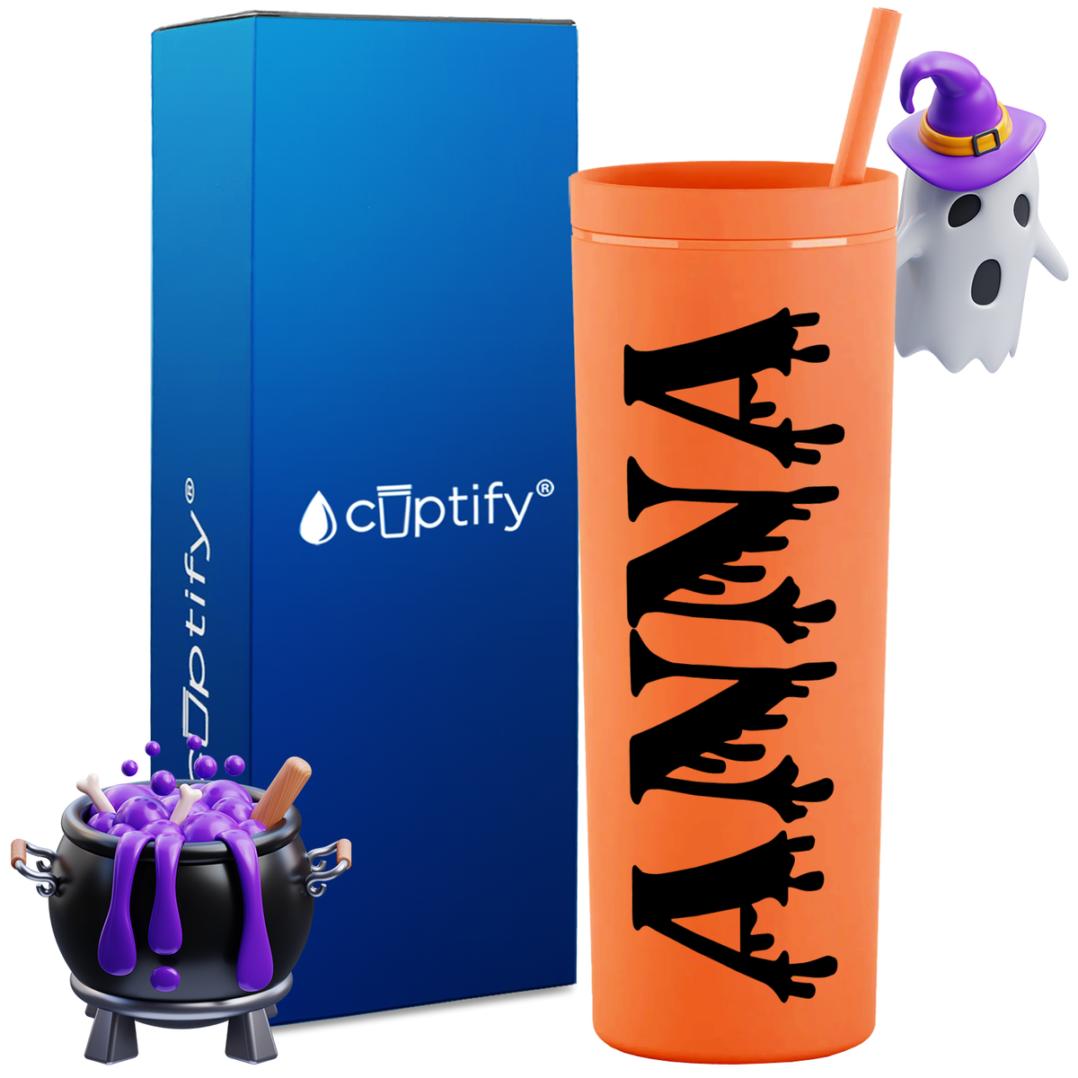 Personalized Bloody Style on 18oz Acrylic Halloween Tumbler