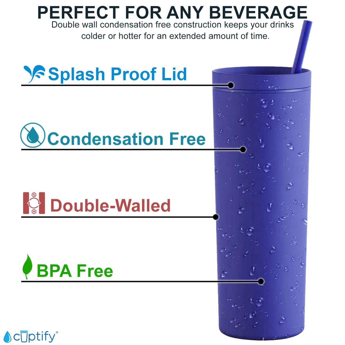 Confused Cutie on 18oz Acrylic Halloween Skinny Tumbler